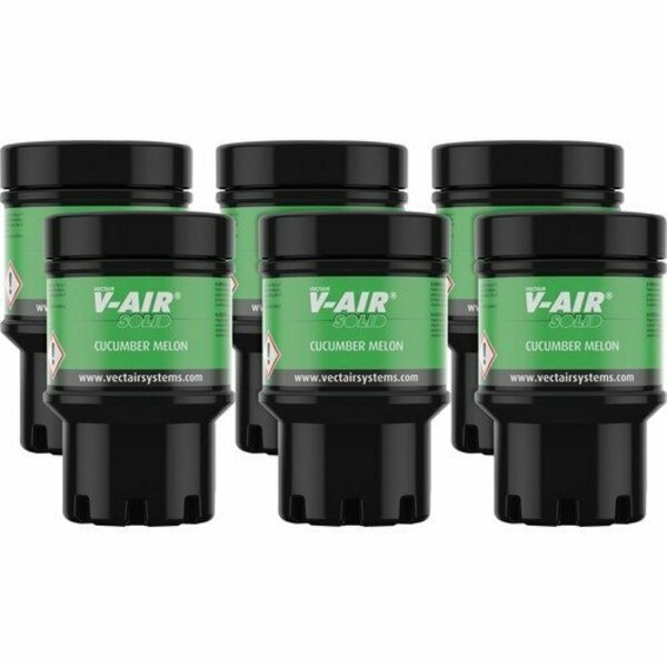 Vectair Systems Refill, V-Air MVP, Cucumb Melon, 2-7/10inx2-7/10inx4-2/5in, MI, 6PK VTSSOLIDMEL